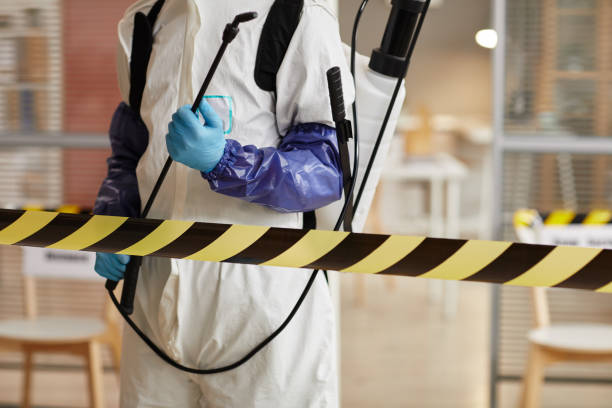 Professional Biohazard Cleanup technician working in Lafayette, TN